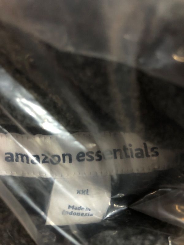 Photo 1 of Amazon Essentials Men's Full-Zip Fleece Jacket (Available in Big & Tall) Polyester Black Charcoal Heather Color Block XX-Large