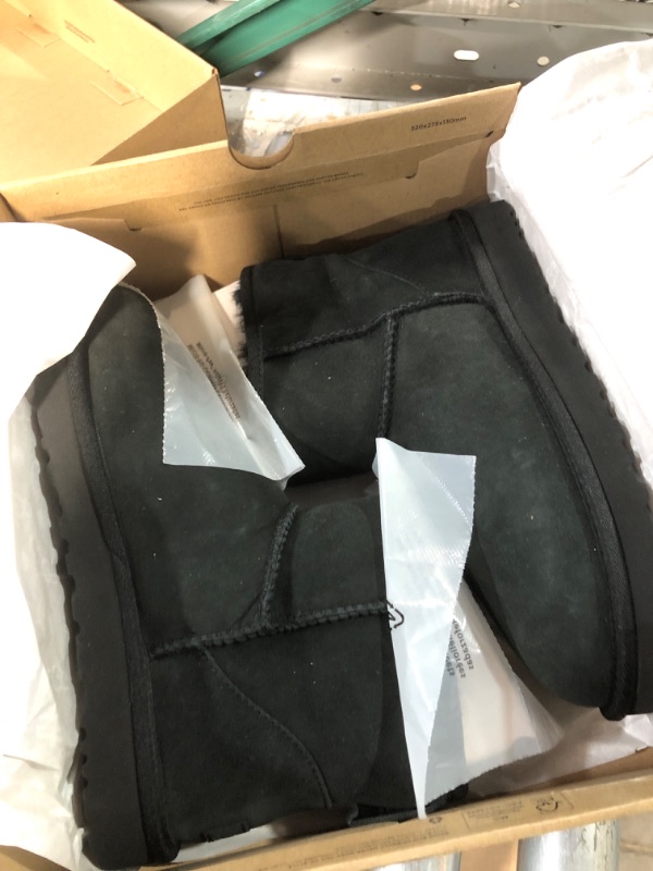 Photo 3 of *Photo for Reference* (Black) UGG Ladies Classic Mini Boot, Size 10