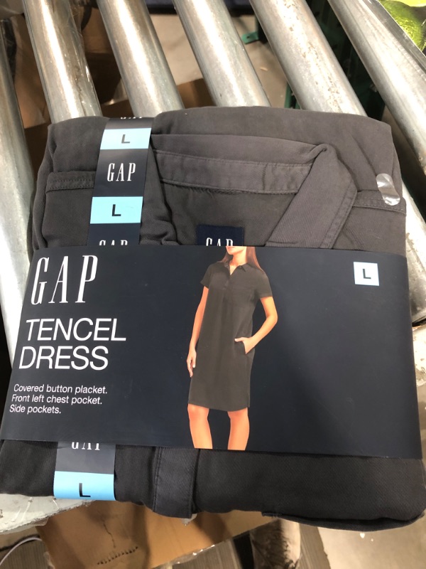 Photo 1 of Gap Womens' Tencel Dress (Shadow Grey, L)