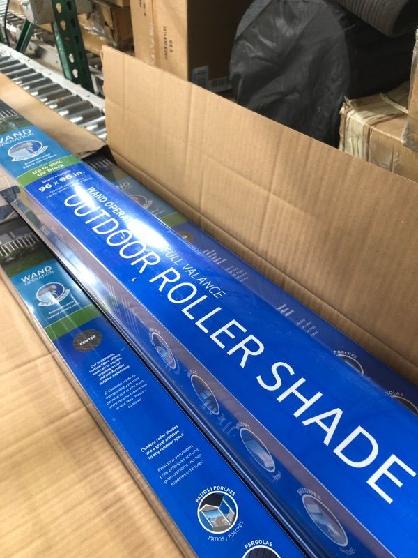 Photo 1 of * used * see all images *
Coolaroo Roller Shade, 8' x 8', Pewter