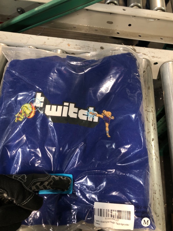 Photo 2 of Twitch x Street Fighter Hoodie Medium Blue