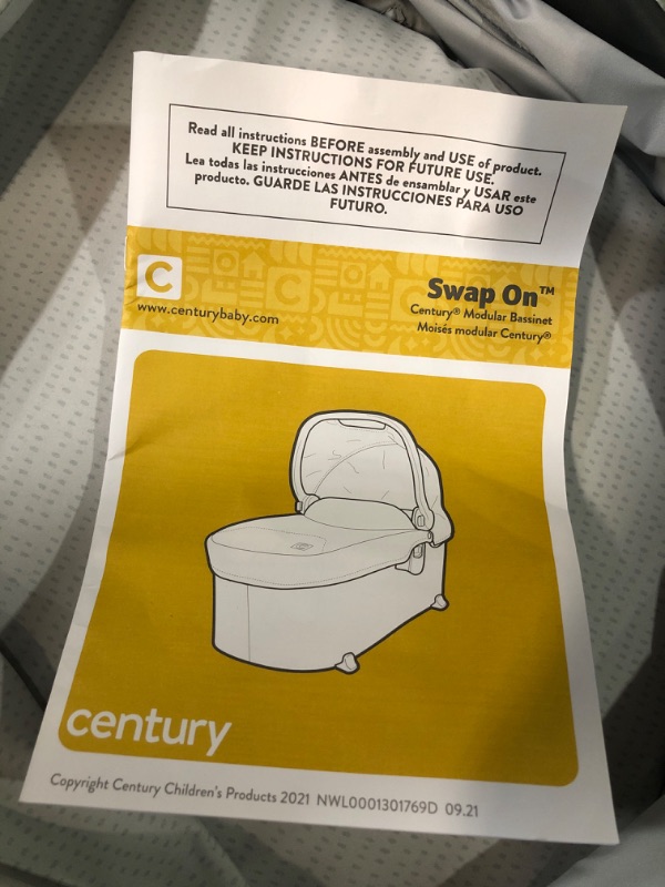 Photo 3 of Century™ Swap On™ Modular Stroller Bassinet, Metro