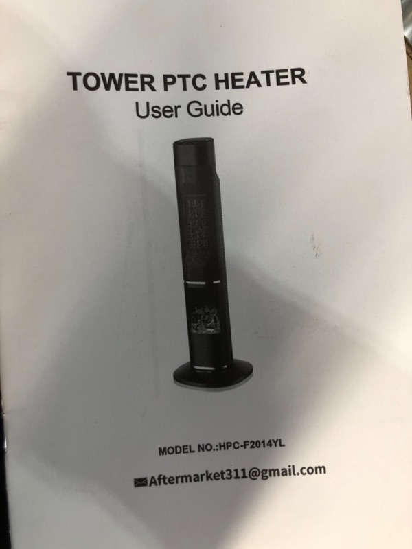 Photo 4 of ***USED - DIRTY - POWERS ON - UNABLE TO TEST FURTHER***
Uthfy 32" Space Heater for Large Room, 1500W Tower Heater With Flame for Indoor Use