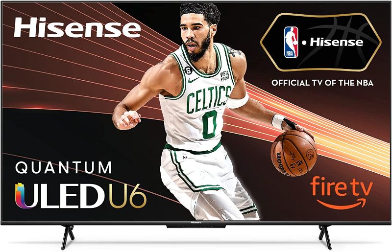 Photo 1 of Hisense 50-inch ULED U6HF Series Quantum Dot QLED 4K UHD Smart Fire TV (50U6HF), Black