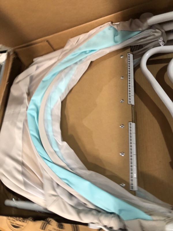 Photo 1 of Dream On Me Karley Bassinet in Blue/Grey