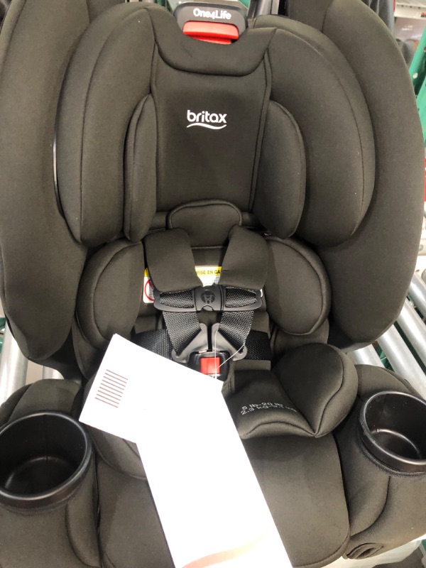 Photo 1 of Britax One4Life Convertible Car Seat, 10 Years of Use from 5 to 120 Pounds, Converts from Rear-Facing Infant Car Seat to Forward-Facing Booster Seat, Machine-Washable Fabric, Onyx