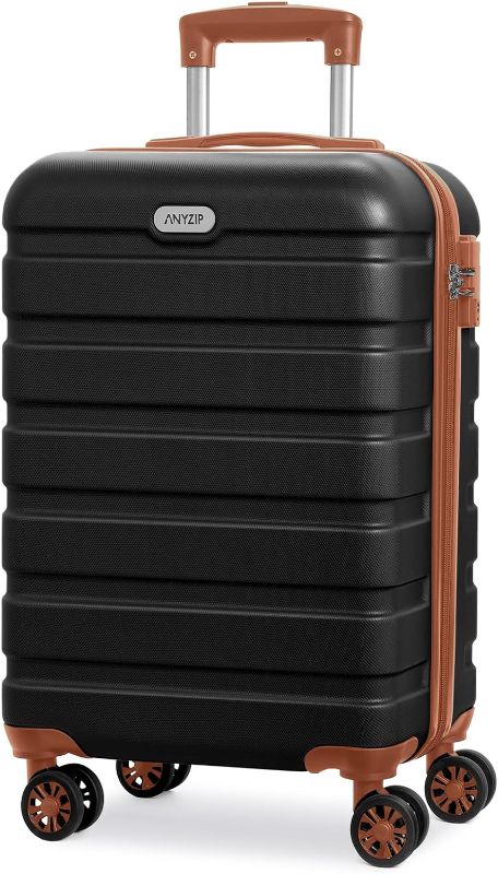 Photo 1 of **SEE NOTES**
 Luggage PC ABS Hardside Lightweight Suitcase with 4 Universal Wheels TSA Lock Carry-On 16in Inch Black Brown
