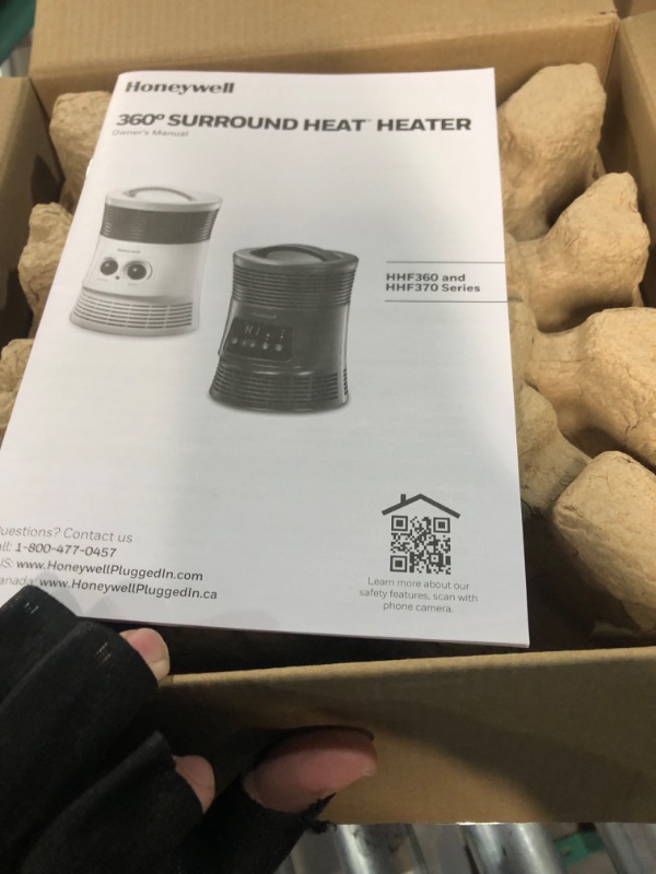 Photo 1 of ***USED***Honeywell HHF360V 360 Degree Surround Fan Forced Heater with Surround Heat Output Charcoal Grey Energy Efficient Portable Heater with Adjustable Thermostat & 2 Heat Settings Manual Heater