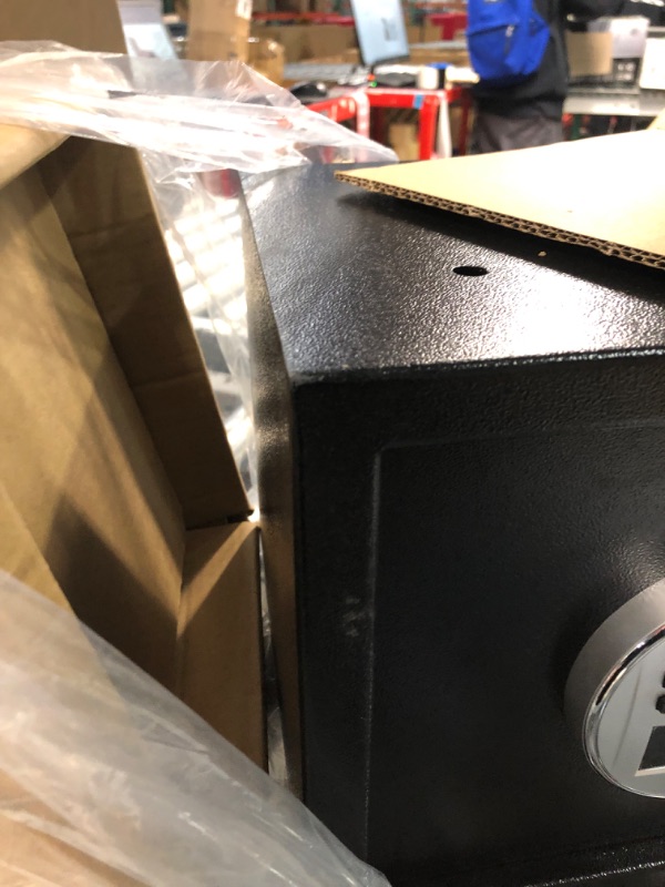 Photo 1 of ***USED***Amazon Basics Steel Security Safe and Lock Box with Electronic Keypad - Secure Cash, Jewelry, ID Documents - 0.5 Cubic Feet, 13.8 x 9.8 x 9.8 Inches 0.5 Cubic Feet Keypad Lock