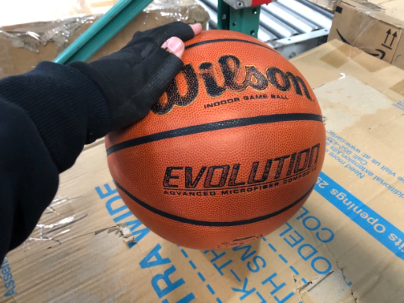 Photo 1 of **PREV USED**
WILSON Evolution Game Basketball Game Ball Size 7 - 29.5" Basketball