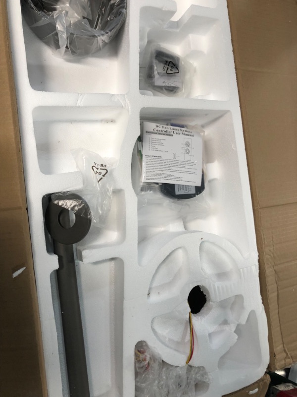Photo 1 of ***USED***ELEHINSER 60 Inch Modern Ceiling Fan without Light, 5 Solid Wood Blades 6-Speed 