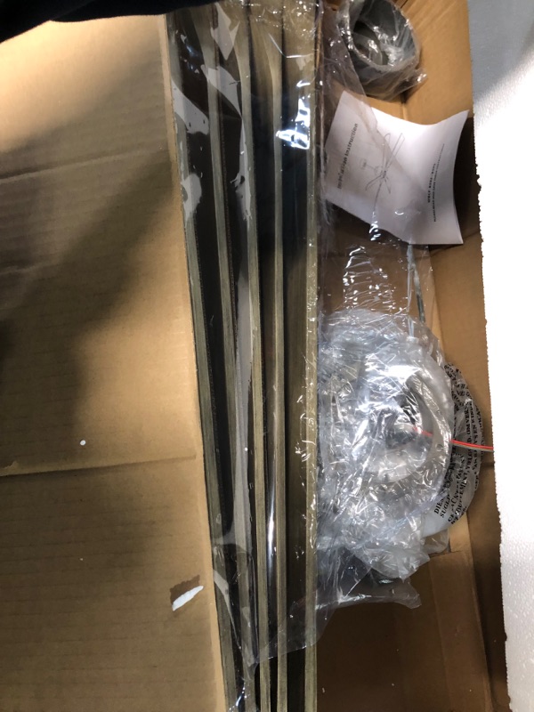 Photo 1 of ***USED***ELEHINSER 60 Inch Modern Ceiling Fan without Light, 5 Solid Wood Blades 6-Speed 