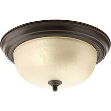 Photo 1 of ***PARTIAL SET***allen + roth 13-in Oil-Rubbed Bronze Metal Ceiling Light Mount
