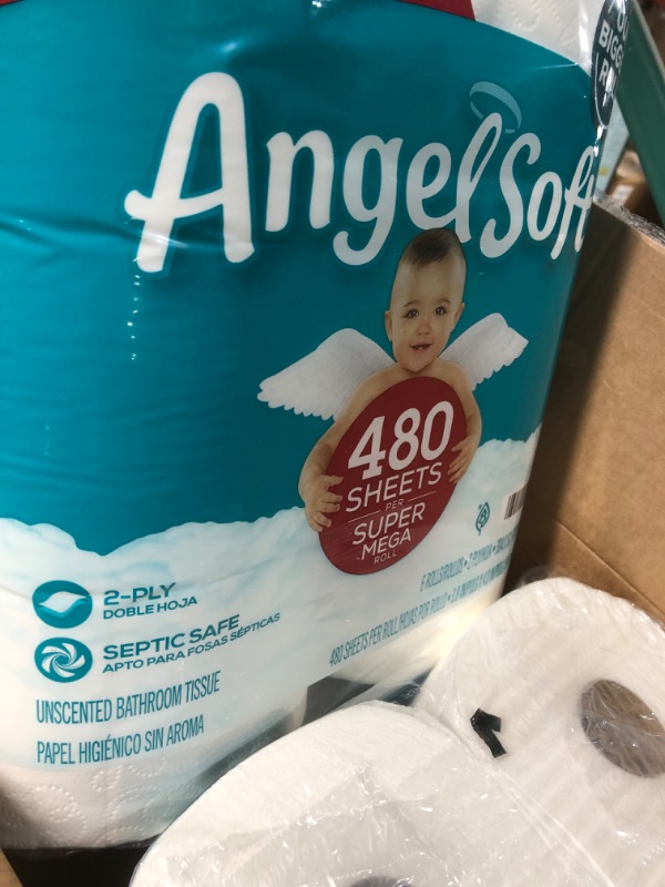 Photo 1 of Angel Soft Toilet Paper, 24 Super Mega Rolls