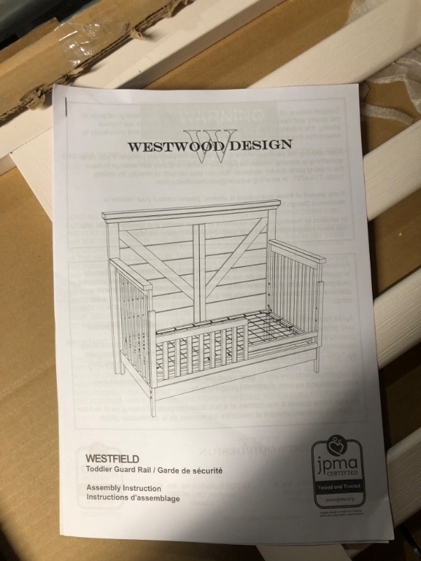 Photo 3 of **READ NOTES BELOW**Westwood Design Westfield Toddler Guard Rail, 