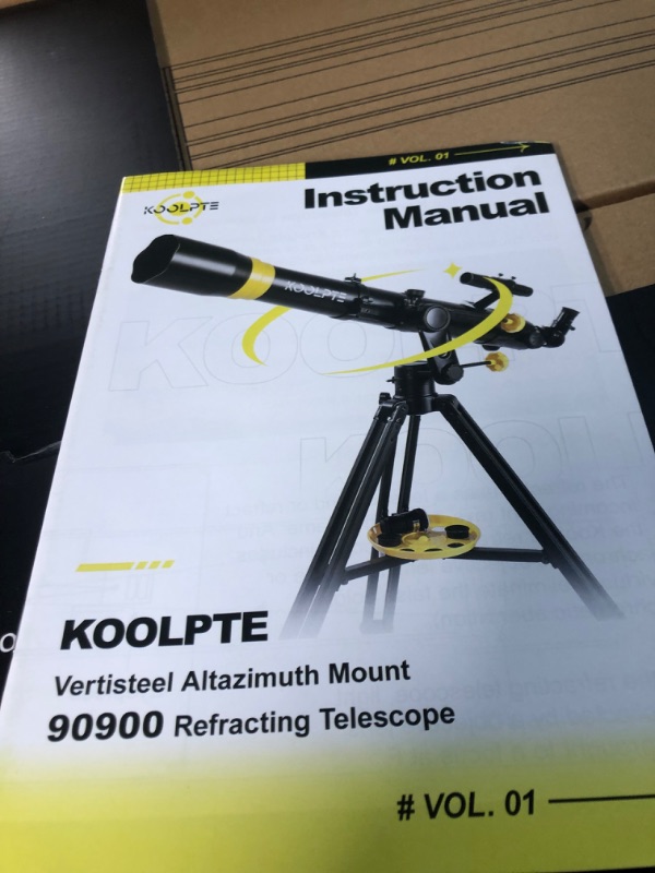 Photo 6 of Telescope 90mm Aperture 900mm - High Precision Adjustment Vertisteel AZ Mount Base, Magnification 45-450x, Wireless Remote, Phone Adapter 