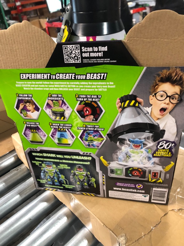 Photo 3 of Beast Lab – Shark Beast Creator. Add Ingredients & Follow The Experiment's Steps to Create Your Beast! with Real Bio Mist & 80+ Lights, Sounds and Reactions – Shark Style May Vary Sharks