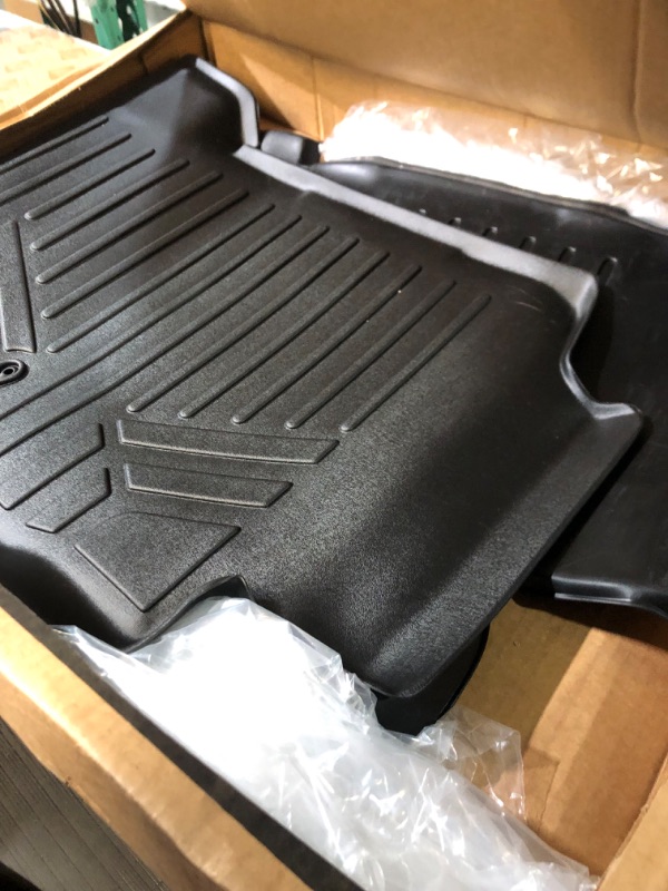 Photo 3 of * SEE NOTES * SMARTLINER Custom Fit Floor Mats 2 Row Liner Set Black for 2008-2010 Ford F-250 / F-350 Super Duty SuperCab