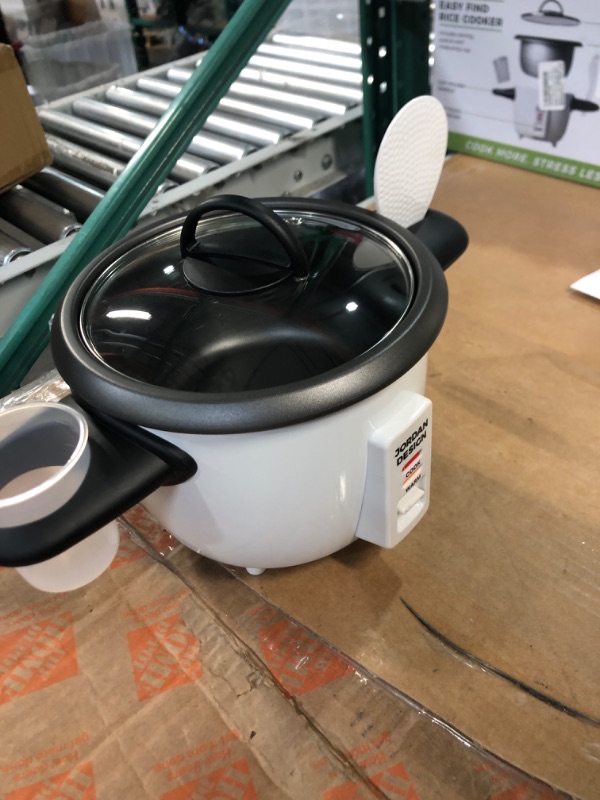 Photo 1 of Easy Find Rice Cooker 6-cup (cooked), Rice Cooker 3 cups (UNCOOKED), One Touch Rice Cooker, White, Small Rice Cooker