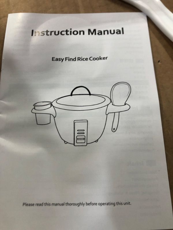 Photo 7 of Easy Find Rice Cooker 6-cup (cooked), Rice Cooker 3 cups (UNCOOKED), One Touch Rice Cooker, White, Small Rice Cooker