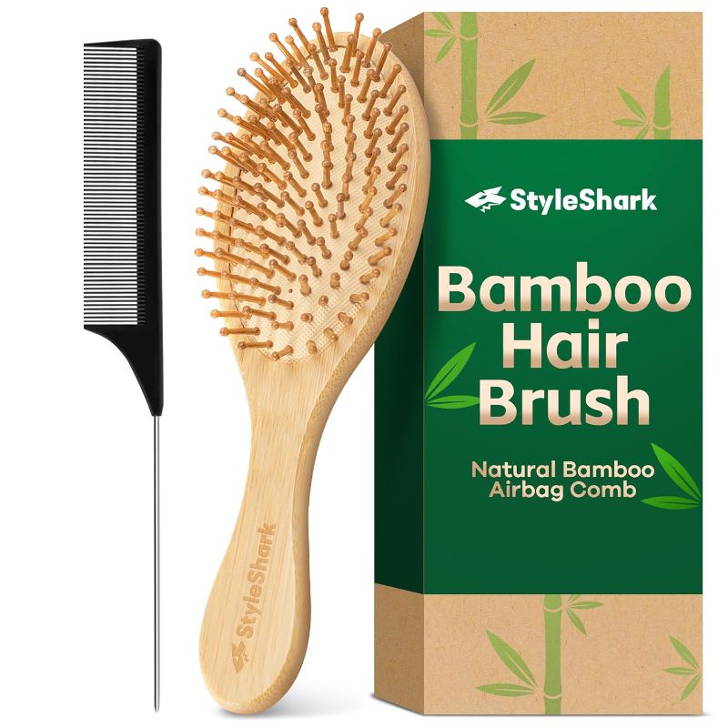 Photo 1 of * SEE NOTES * Hair brush -Soft and Comfortable Detangling Brush, Curly Hair Brush for Scalp Massage, Detangler Brush for Natural, Curly, Straight, Wet or Dry Hair - Hairbrush for Men & Women* 4 PACK * 