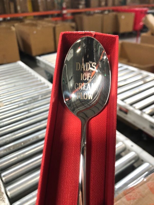 Photo 4 of * SEE NOTES * Father Gifts for Dad from Daughter Son Ice Cream Lovers Gift for Men Dad Daddy Father's day Gift for Dad Birthday Present for Men Dad's Ice Cream Plow Spoon for Father Christmas Presents
