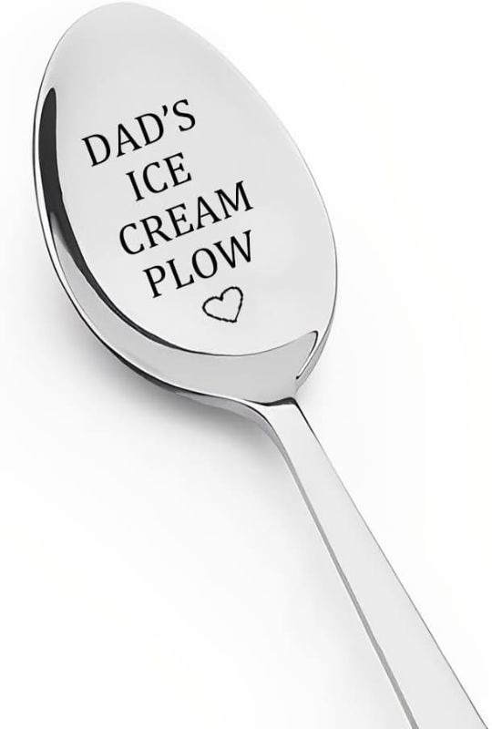 Photo 1 of * 2 PACK * Father Gifts for Dad from Daughter Son Ice Cream Lovers Gift for Men Dad Daddy Father's day Gift for Dad Birthday Present for Men Dad's Ice Cream Plow Spoon for Father Christmas Presents
