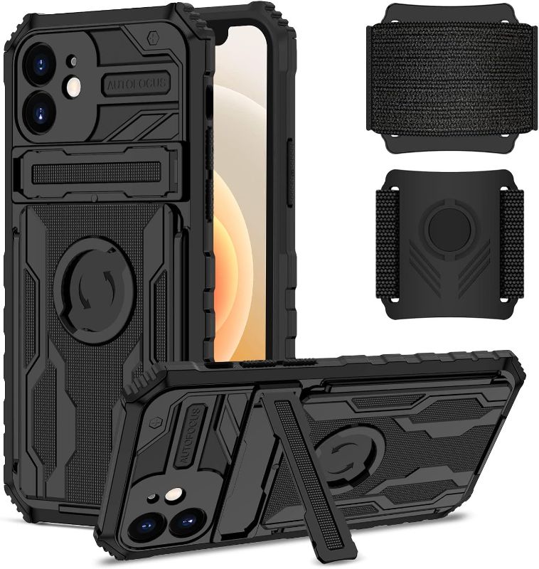Photo 1 of * 2 PACK * Running Armbands Shockproof Military Drop-Proof Phone Case with Stand 