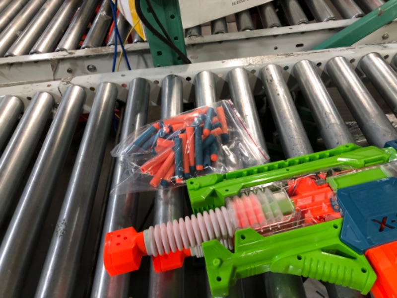 Photo 3 of **DOES NOT WORK**
Nerf Elite 2.0 Double Punch Motorized Dart Blaster, Rapid Alternating Barrels, 50 Nerf Elite Darts, 2X 10-Dart Clips, Ages 8 & Up