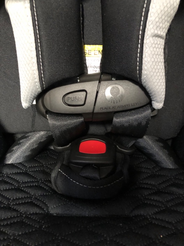 Photo 3 of Evenflo Revolve360 Slim 2-in-1 Rotational Car Seat with Quick Clean Cover (Salem Black) Revolve Slim Quick Clean Cover Salem Black