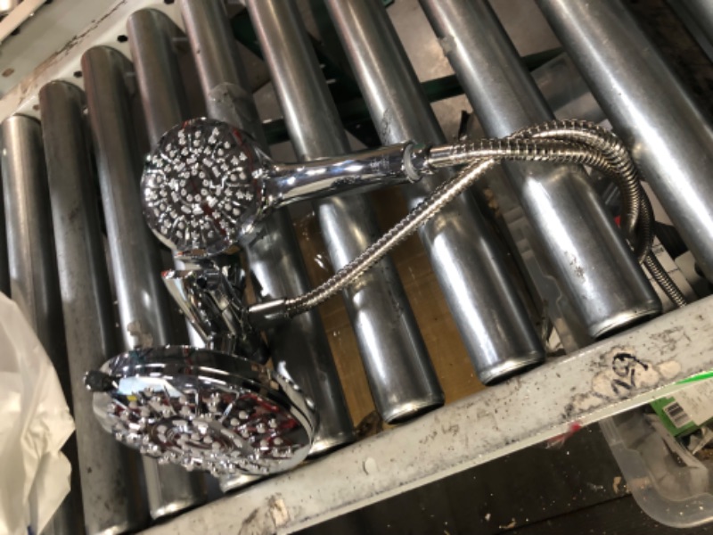 Photo 1 of **Missing parts***allen + roth Nevis Chrome Round Dual/Combo Shower Head 1.8-GPM (6.8-LPM)