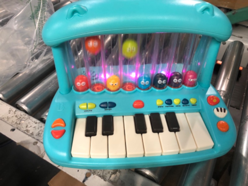 Photo 2 of B. toys- Hippo Pop- Musical Toy Keyboard – Play Piano – Songs, Sounds & Lights – Musical Instrument for Toddlers, Kids – 12 Months +