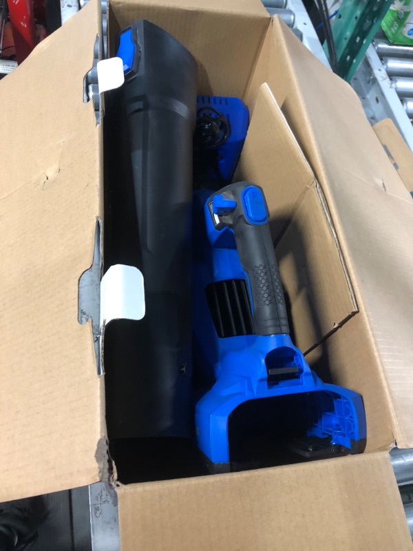 Photo 4 of ***FAULTY BATTERY, SEE NOTES*** Kobalt Gen4 40-Volt 520-CFM 120-MPH Brushless Handheld Cordless Electric Leaf Blower 