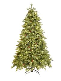 Photo 1 of ***NOT FUNCTIONAL - FOR PARTS - NONREFUNDBALE - SEE COMMENTS*** Holiday Living 7.5-ft Hayden Pine Pre-lit Artificial Christmas Tree with LED Lights