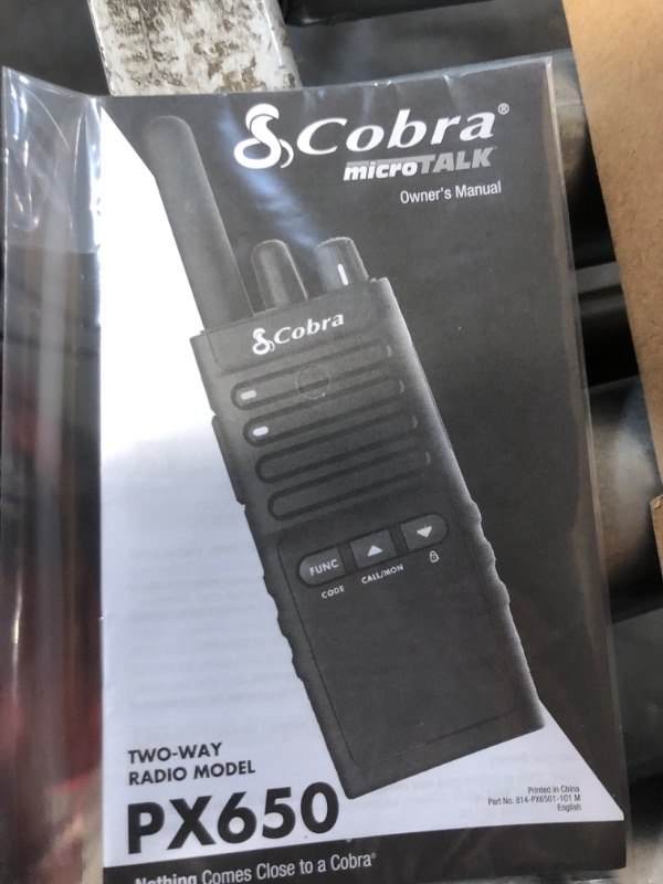 Photo 1 of Cobra PX650 BCH6 - Professional/Business Walkie Talkies for Adults - Rechargeable, 300,000 sq. ft/25 Floor Range Two-Way Radio Set (6-Pack) PX650 6-Pack