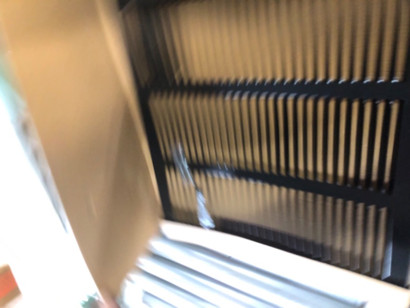 Photo 2 of **bent**20" X 14" Steel Return Air Grilles - Sidewall and Ceiling - HVAC Duct Cover - Black [Outer Dimensions: 21.75"w X 15.75"h] 20 X 14 Black
