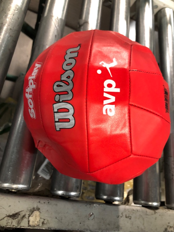 Photo 2 of WILSON AVP Soft Play Volleyball - Official Size AVP Soft Play Red