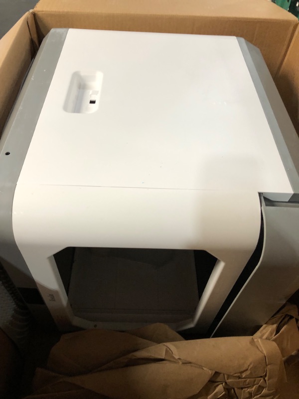 Photo 3 of Smart Odor Removal Cat Litter Box, XXL Cat Litter Box with Lid Extra Large Space, for Multiple Cats, Kitty Litter Box, Easy Clean and Assemble with Scoop and Mat