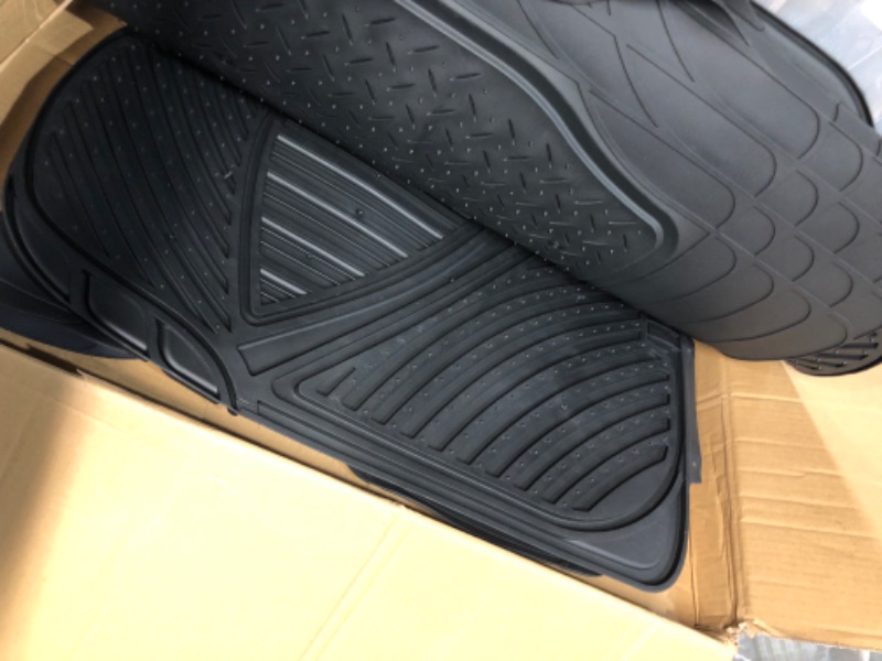 Photo 3 of Motor Trend FlexTough Performance All Weather Rubber Car Floor Mats 