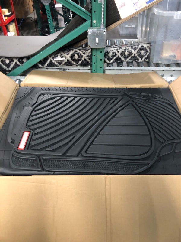 Photo 4 of Motor Trend FlexTough Performance All Weather Rubber Car Floor Mats 