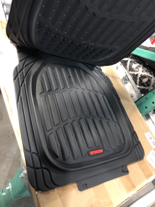 Photo 3 of Motor Trend -  Black FlexTough Contour Liners-Deep Dish Heavy Duty Rubber Floor Mats 