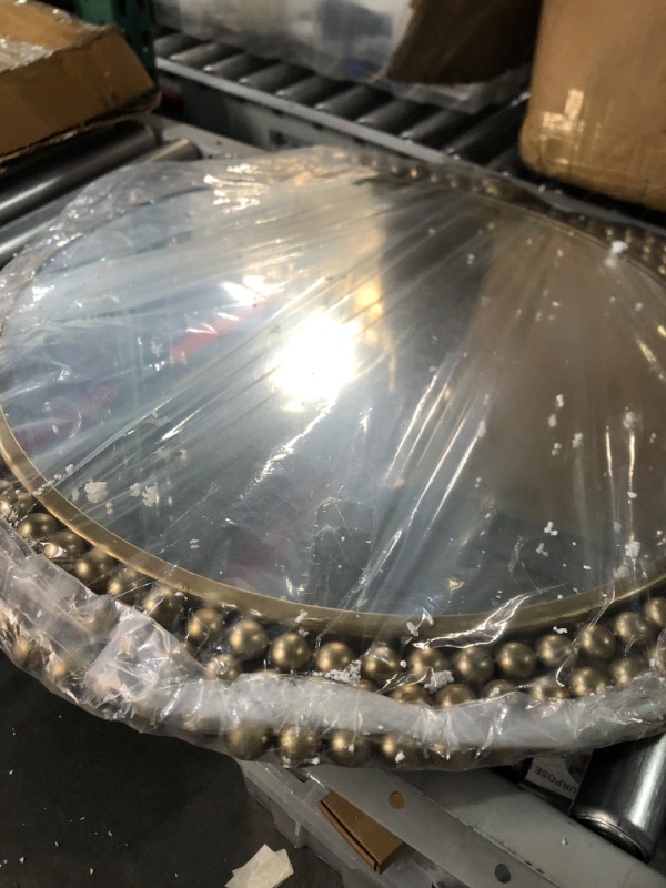 Photo 2 of (Similar to stock photo)
Efavormart 2 Pack - 3" Round Gold Mirror Glass Charger Plates with Large Pearl Beaded Rim 