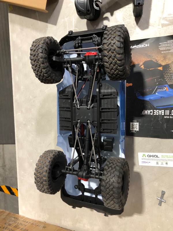 Photo 4 of Axial RC Truck 1/10 SCX10 III Base Camp 4WD Rock Crawler Brushed RTR (Batteries and Charger Not Included), Blue, AXI03027T1