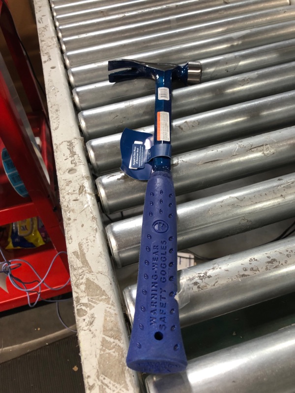 Photo 4 of Estwing - E3?25SM BIG BLUE Framing Hammer - 25 oz Straight Rip Claw with Forged Steel Construction