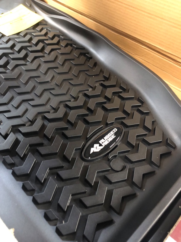 Photo 4 of Rugged Ridge 12920.25 Floor Liner, Front; Black, 1984-2001 Jeep Cherokee XJ Front Row Floor Liner