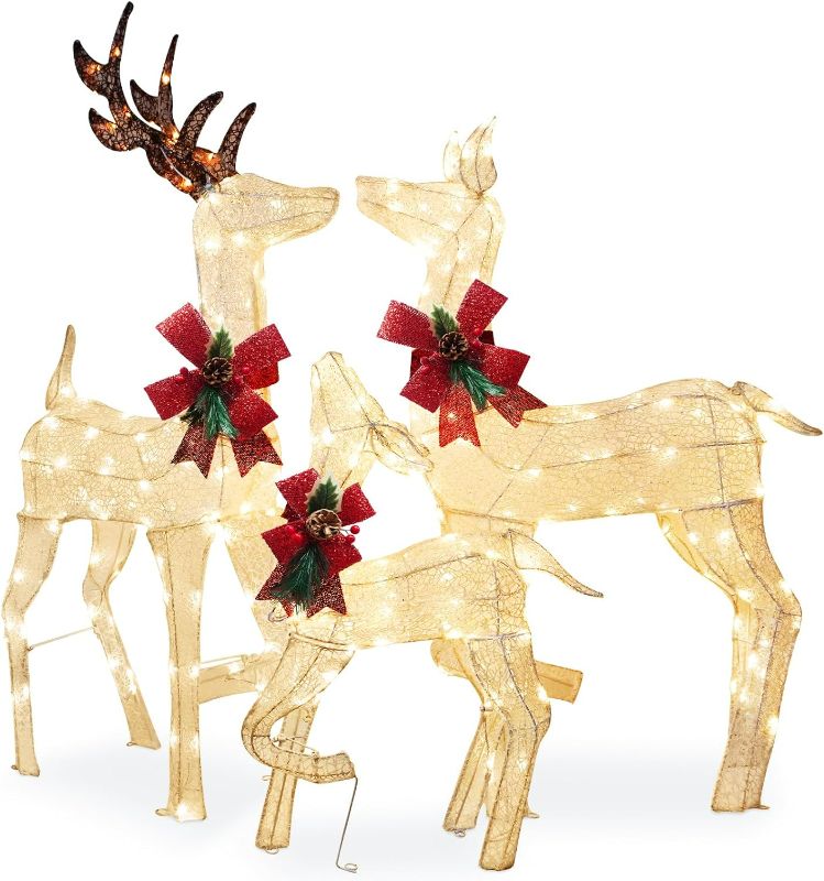 Photo 1 of **Stock photo for reference**Outdoor Christmas Decorations Reindeer ONE PIECE ONLY