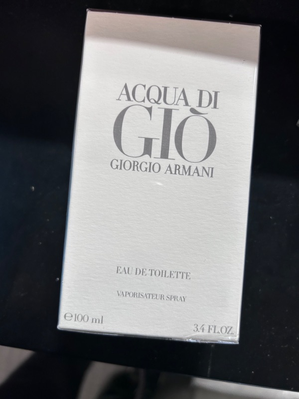 Photo 1 of Acqua Di Gio By Giorgio Armani for Men, Eau De Toilette Spray 3.4 Fl Oz