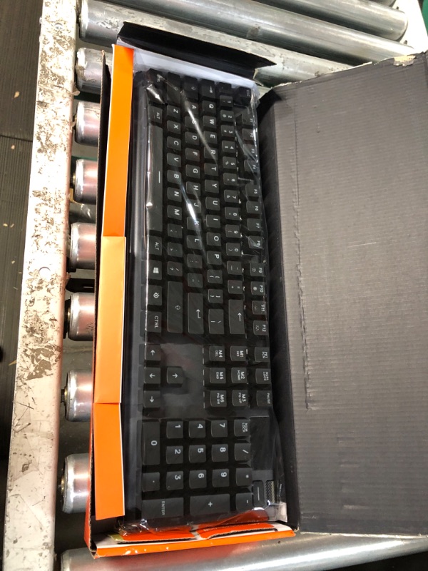 Photo 1 of SteelSeries USB Apex 5 Hybrid Mechanical Gaming Keyboard – Per-Key RGB Illumination – Aircraft Grade Aluminum Alloy Frame – OLED Smart Display (Hybrid Blue Switch) Apex 5 Hybrid Blue – Tactile & Clicky