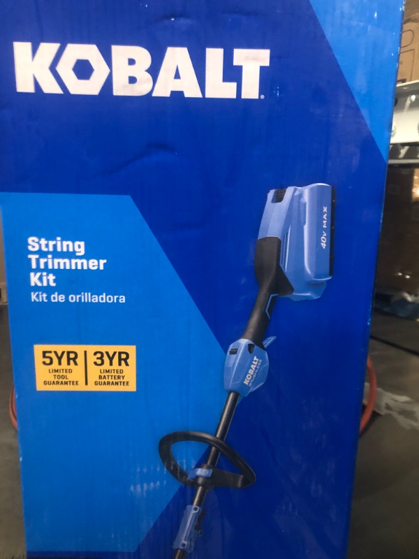 Photo 1 of **BATTERY DOESN'T HOLD CHARGE***
kobalt brushless string trimmer kit 40v