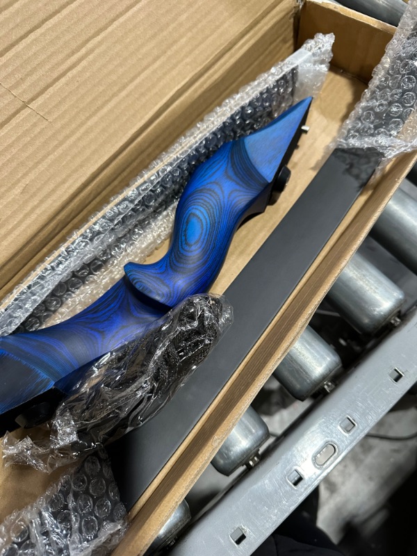 Photo 1 of **MISSING PARTS**
OBTOUTDOOR Black Hunter Original Takedown Recurve Bows, Blue-60lbs
